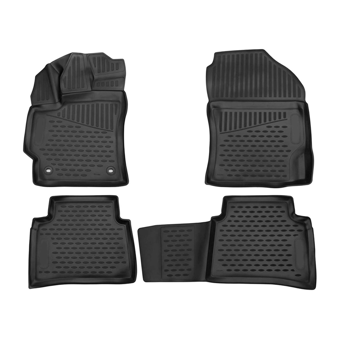 Toyota Corolla Floor Mats - Omac - Rubber TPE - Black - '19-'25
